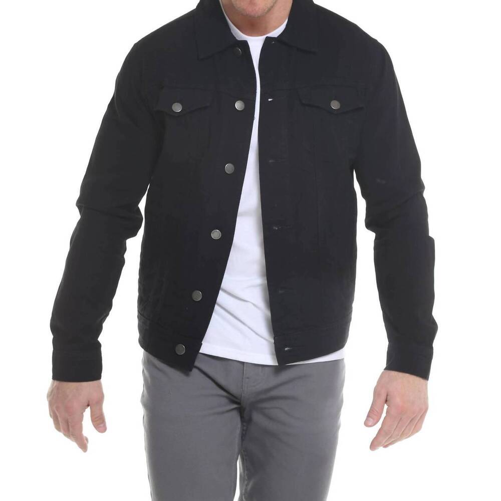 NEW BLUE AGE washed denim jacket in black